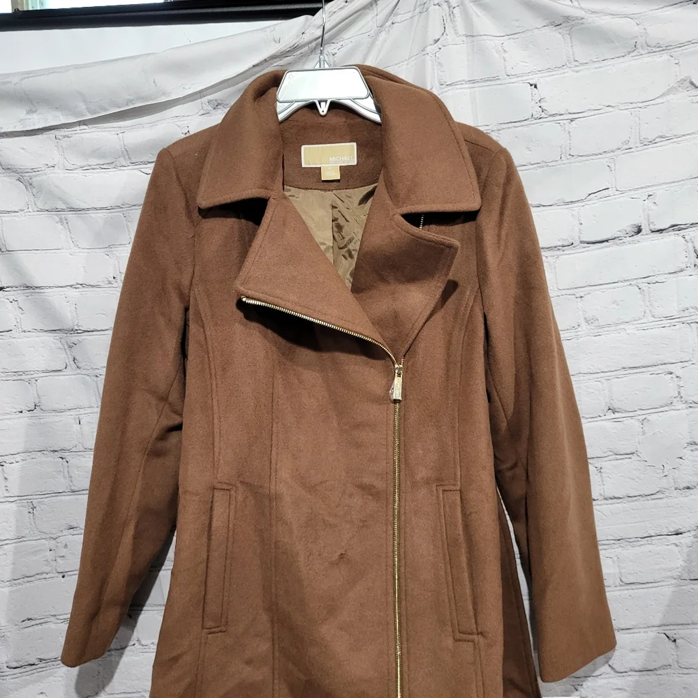 Michael Kors wool blend coat new